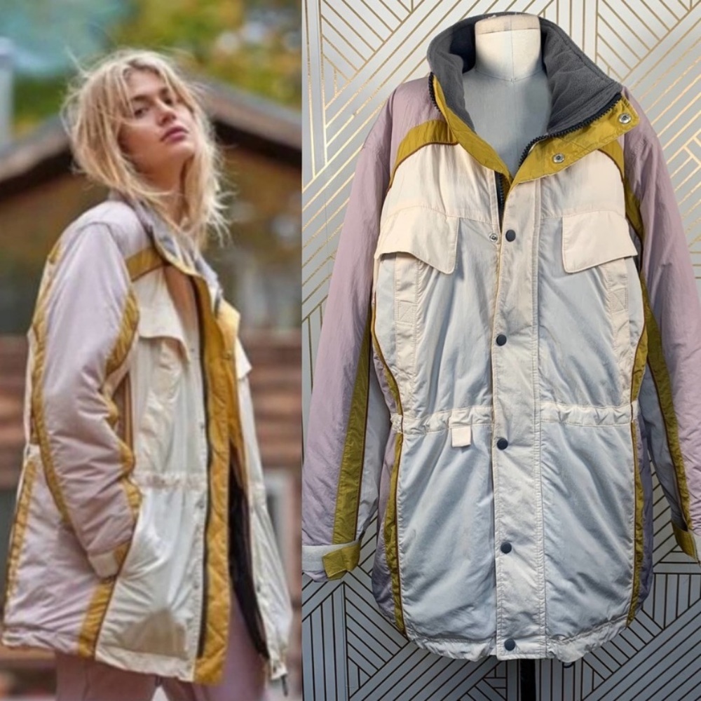 Free People Alpine Retreat Puffer Jacket Cream